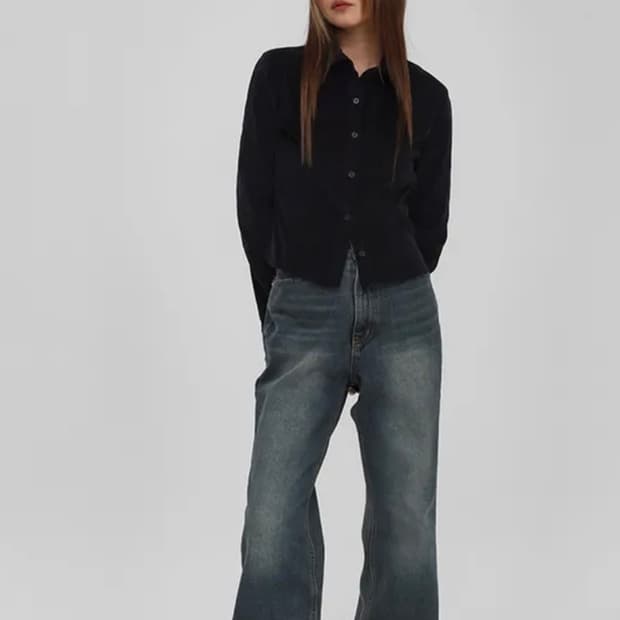 블랙업 타미넛 부츠컷 중청 S