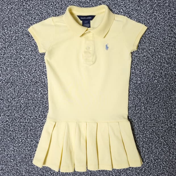 [무료배송][100]폴로 키즈 피케 플리츠 원피스