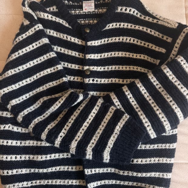 stu 스트라이프 가디건