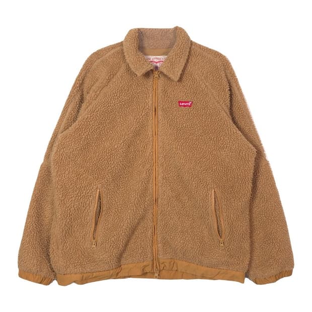 리바이스 카멜 쉐르파 뽀글이 후리스 자켓 L