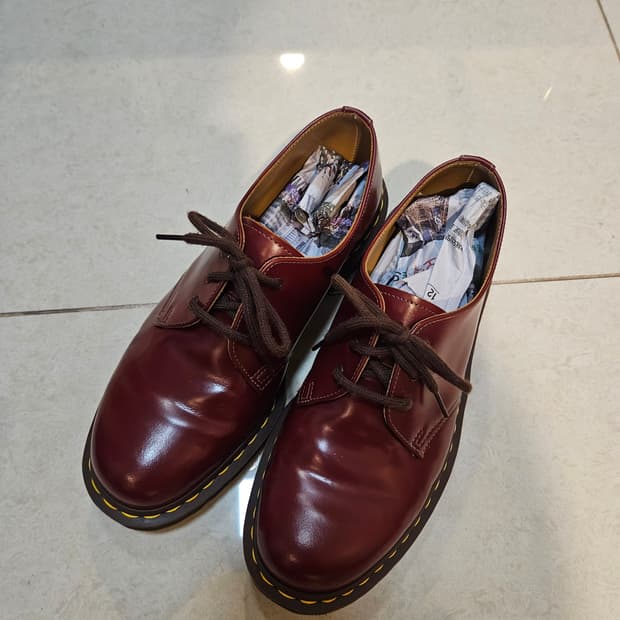 280 민트급 닥터마틴 1461 MIE 퀼론 레더 레드