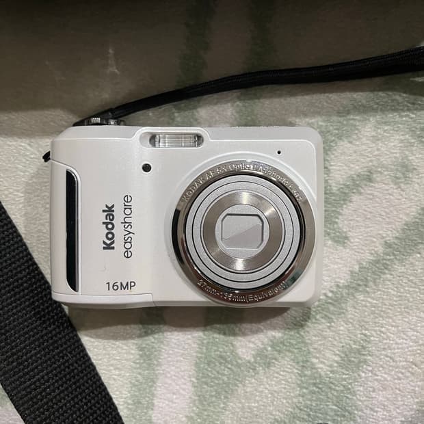 (미품) 코닥 c1550 화이트 빈티지 디카 카메라 가방
