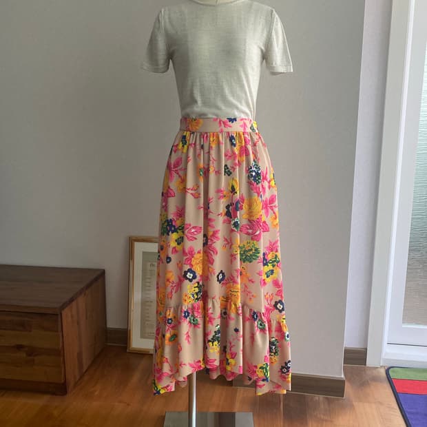 MSGM 플라워패턴 스커트(40)