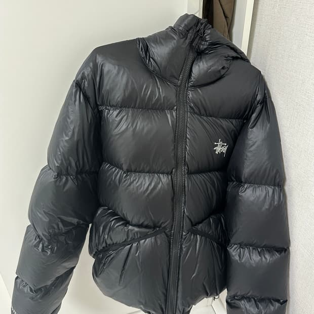 [판매] 스투시 다운 파카 마이크로 립스탑 팬텀 블랙 S