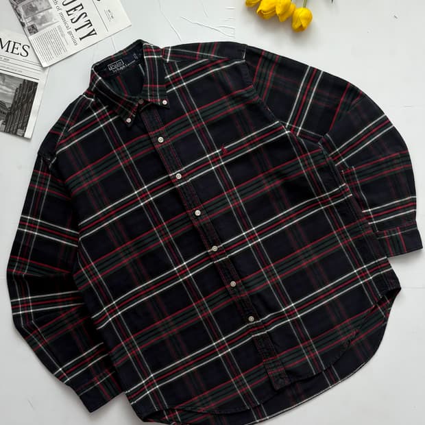 Polo 폴로랄프로렌 빈티지 타탄 체크 셔츠