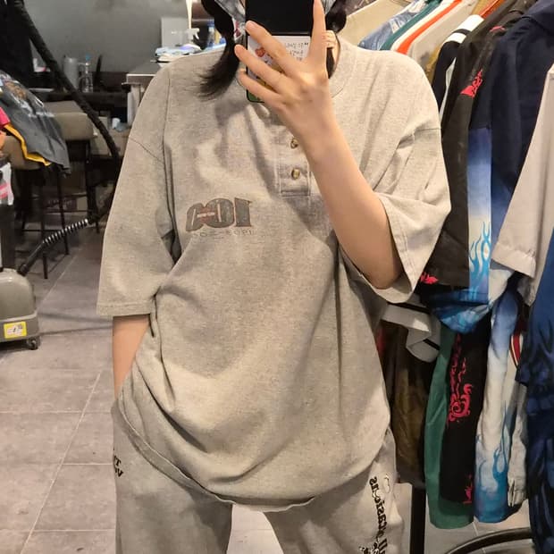 [NO.9] 할리 데이비슨 100주년 반팔 티셔츠 그레이