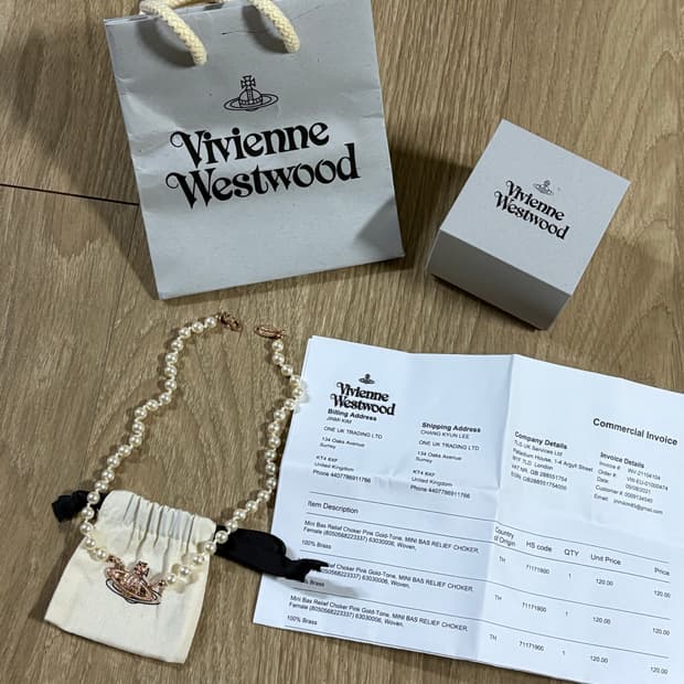 (풀박스) 비비안웨스트우드 릴리프 초커