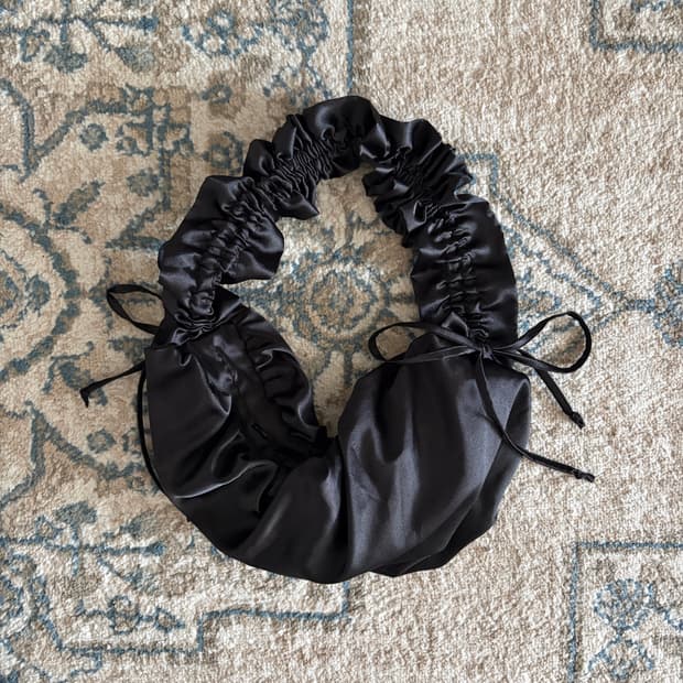 블랙 셔링 미니 숄더 크로스백