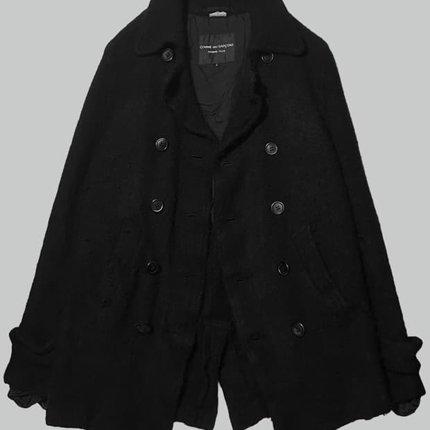 꼼데가르송 옴므 플러스 축융 울 피코트