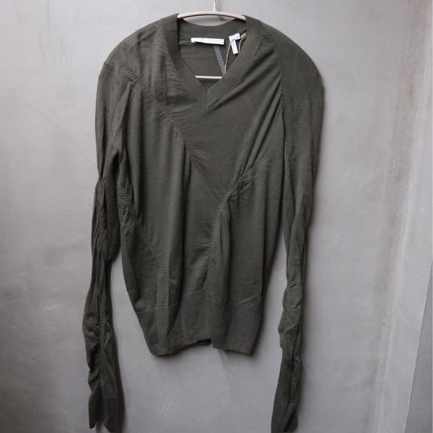 Helmut lang 비대칭 셔링 니트 xs