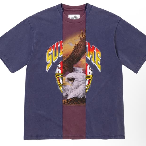 Supreme x mm6 Eagle 반팔 티셔츠