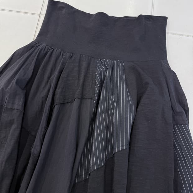 patchwork maxi skirt