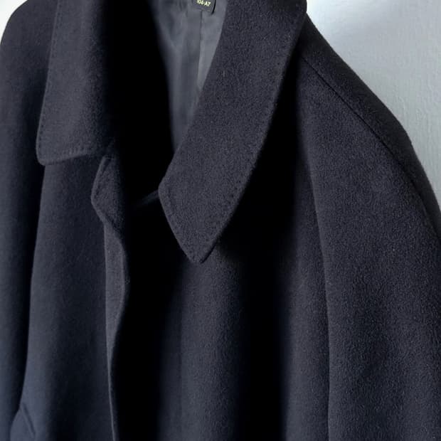 'Angora 100%' Balmacaan coat