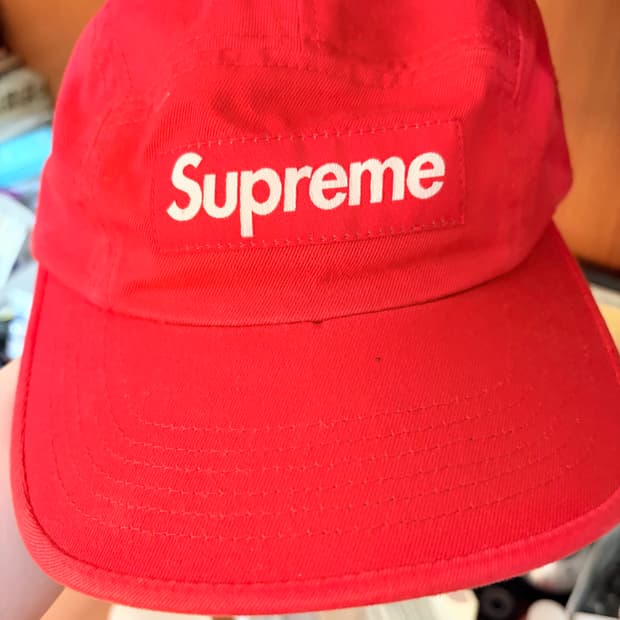 슈프림 모자 레드
