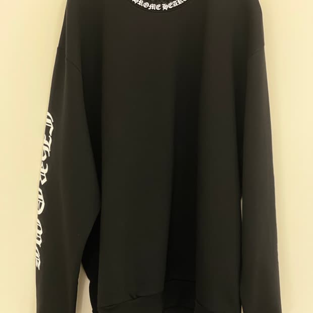 크롬하츠 넥로고 스웻 티셔츠 L 