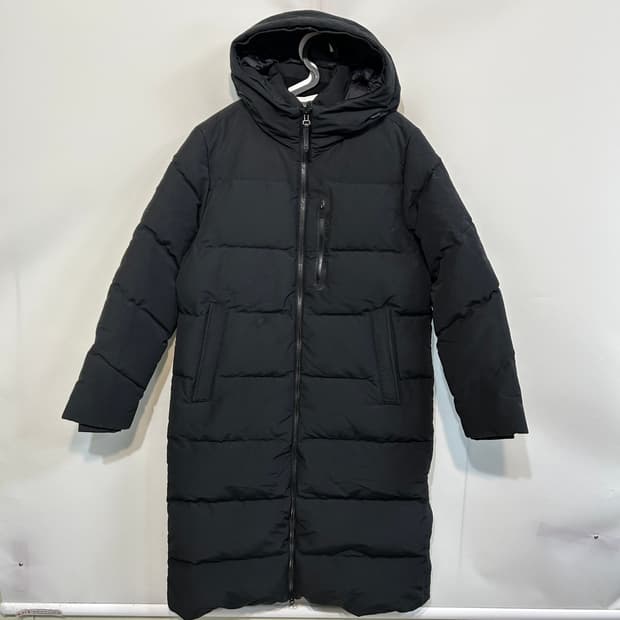 디스커버리 여성 롱패딩 100 덕다운 블랙