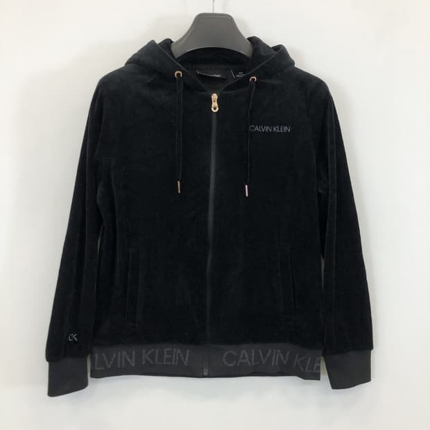 ck 캘빈클라인 벨루어 후드집업 M
