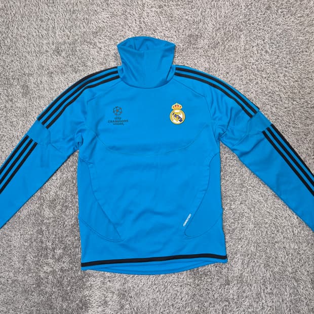 아디다스 레알 UCL 남성 기모 하이넥 탑 95