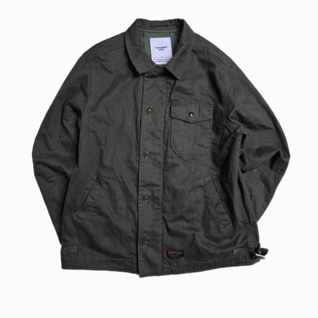 ​[XL] 에스피오나지 올리브 코튼 캔버스 필드 자켓