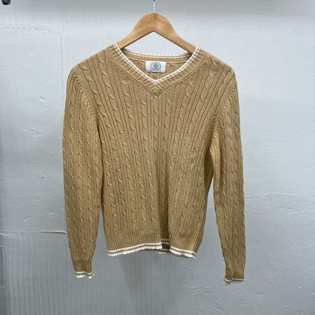 ~55) 90s J.PRESS V넥 니트