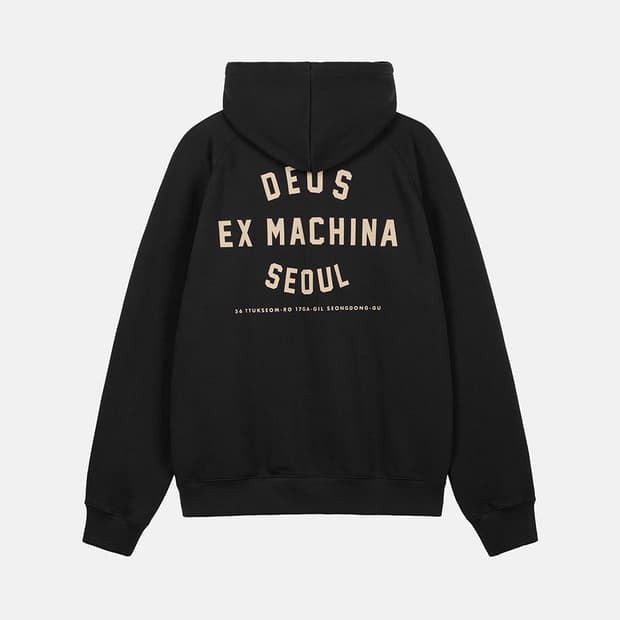 데우스 엑스 마키나 서울 후드티 블랙