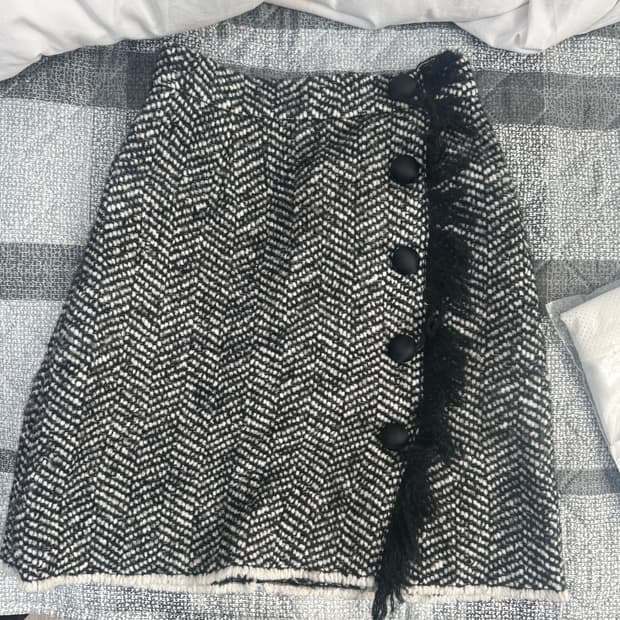 돌체앤가바나 모직 미니스커트