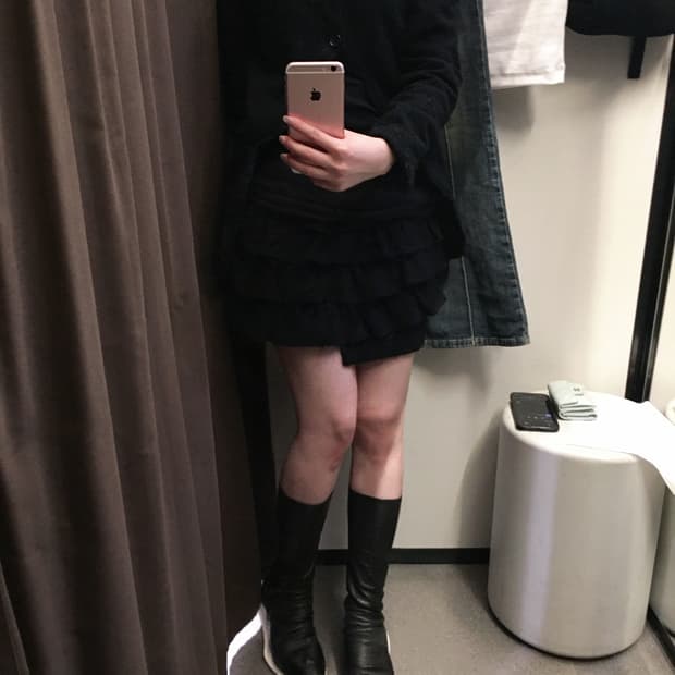 tricot COMME des GARCONS 꼼데가르송 랩스커트 M