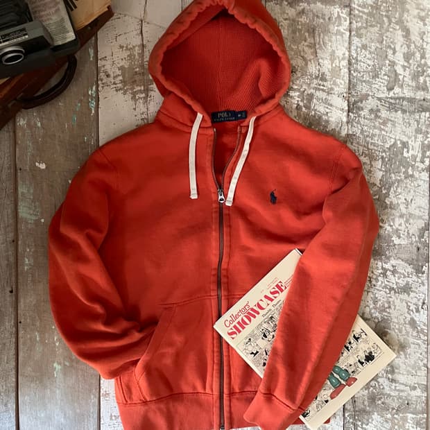 폴로 랄프로렌 오렌지 후드 집업