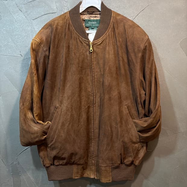 [M] RALPH LAUREN 랄프로렌 빈티지 스웨이드 자켓
