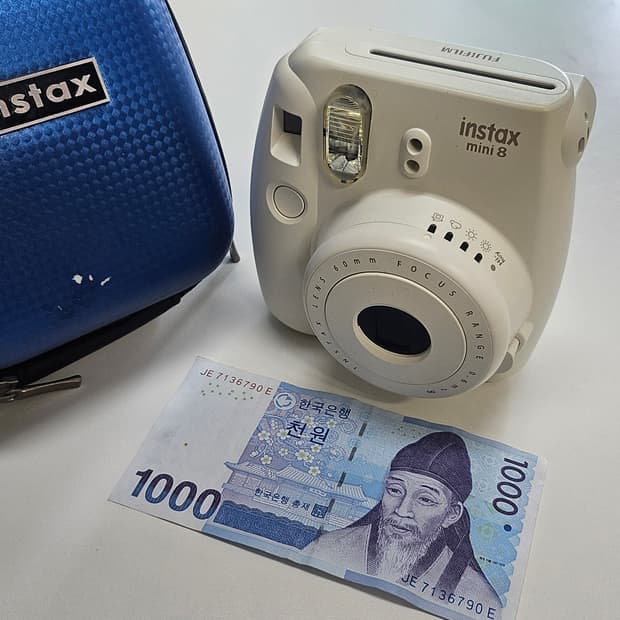 작례O 감성듬뿍 인스탁스 미니 8 즉석 카메라 폴라로이드 빈티지 