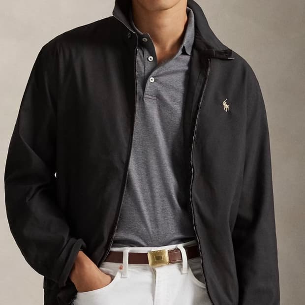 폴로랄프로렌 바이스윙 블랙 L 해링턴 베이포트 바라쿠다