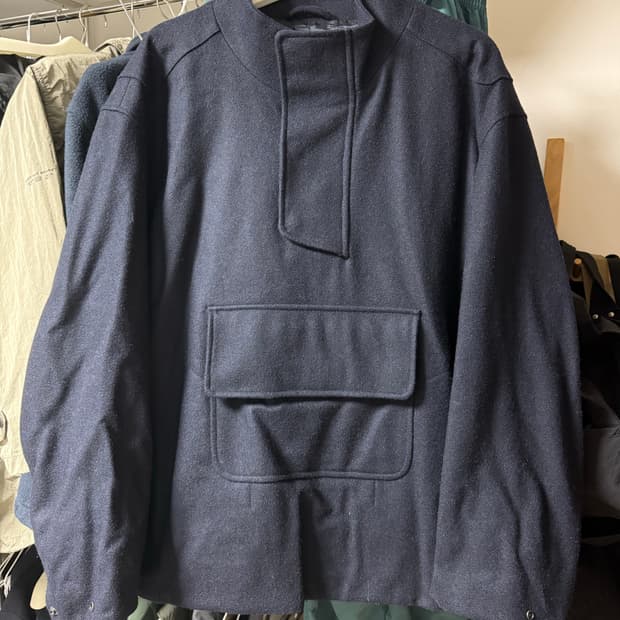 도큐먼트 울멜톤 아노락 자켓 네이비 XL