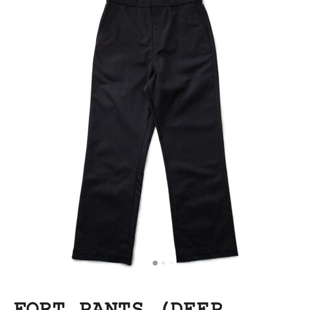 77C FORT PANTS (DEEP BLACK) SIZE 32(M)
