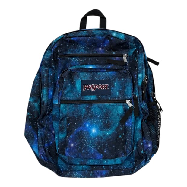 잔스포츠 빈티지 빅스튜던트 스페이스 갤럭시 백팩 가방 블루