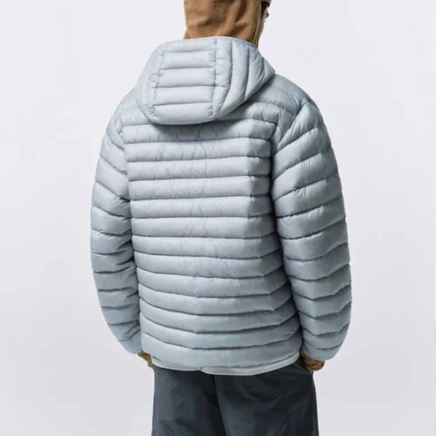 무탠다드 시어 립스탑 경량패딩 클라우디블루 L사이즈