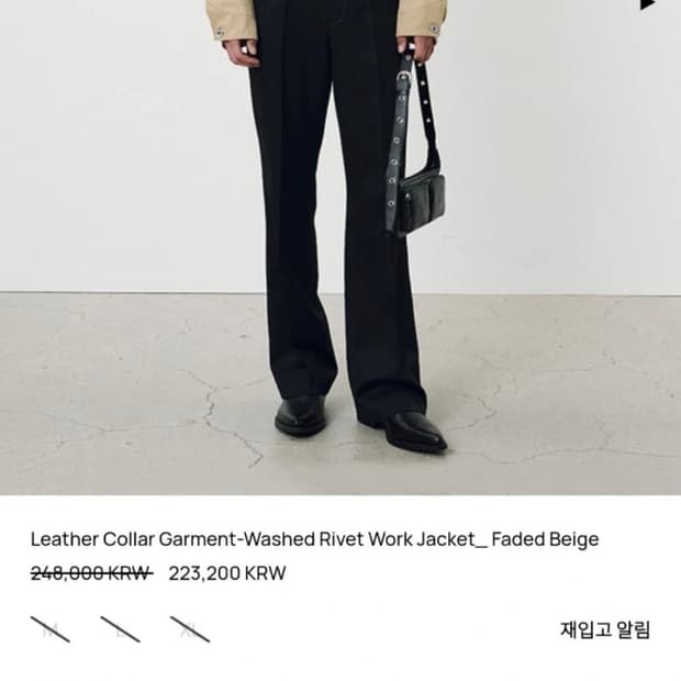 토니웩 레더 카라 워크 자켓 (블랙. M)