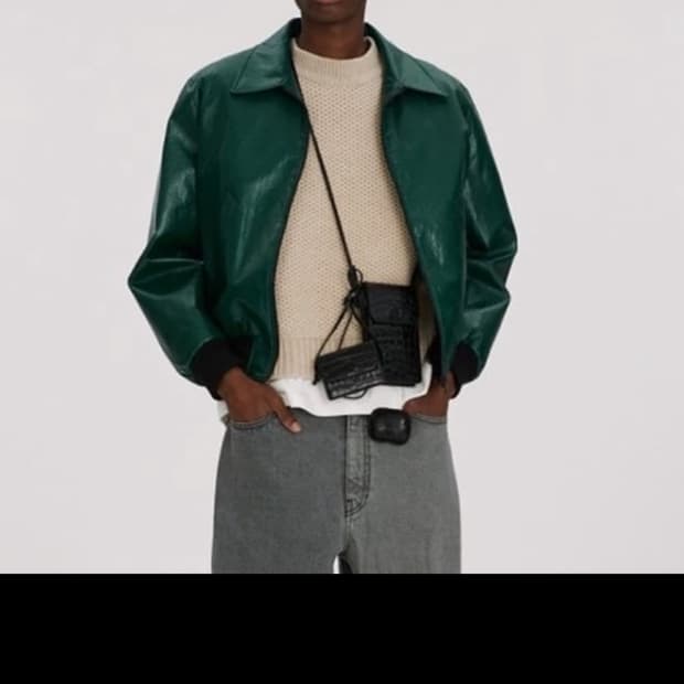 [RECTO] 60S Benn Shine Faux Leather Jack