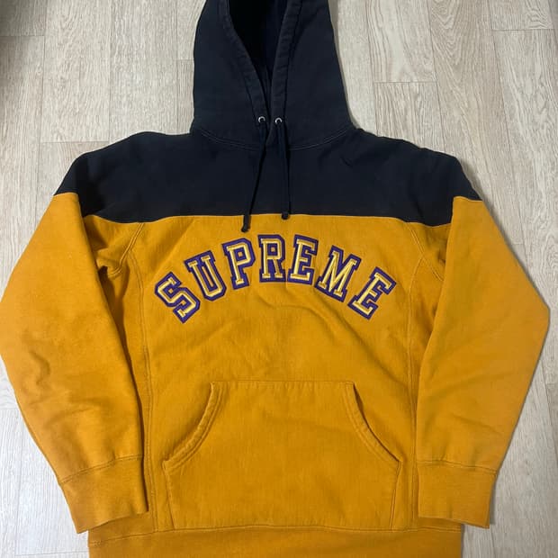 슈프림 투톤 후드티