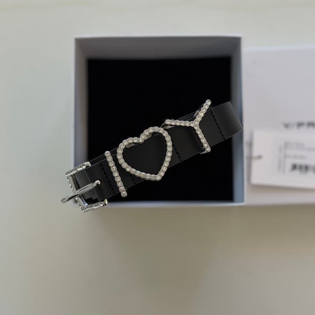 Y/PROJECT 와이프로젝트 여성 Y 하트 벨트 25MM