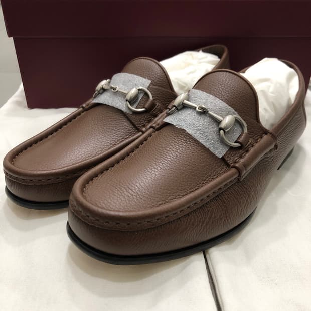 구찌 레더 가죽 로퍼 7.5