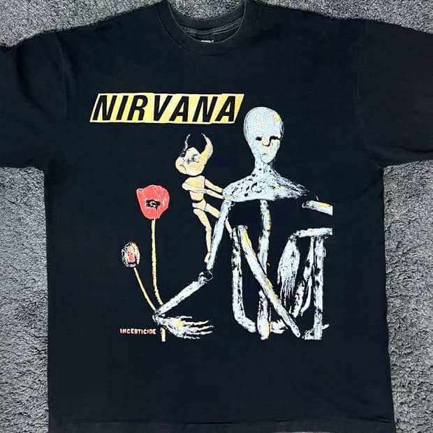 (rep) 빈티지 너바나 투어 티셔츠