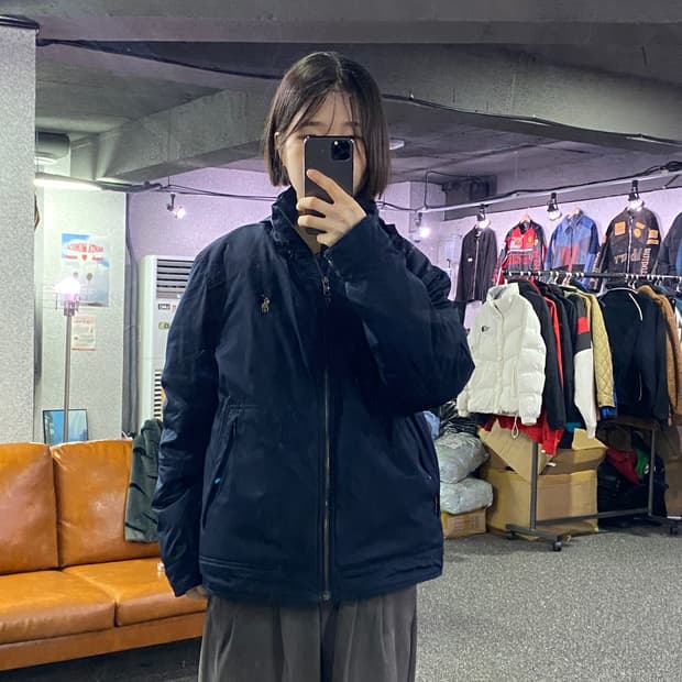 폴로 랄프로렌 폴리쉘 네이비 점퍼 b3370