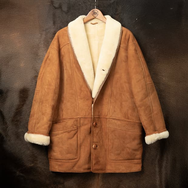 [105] 80s 발리 BALLY 스웨이드 시어링 코트 무스탕 