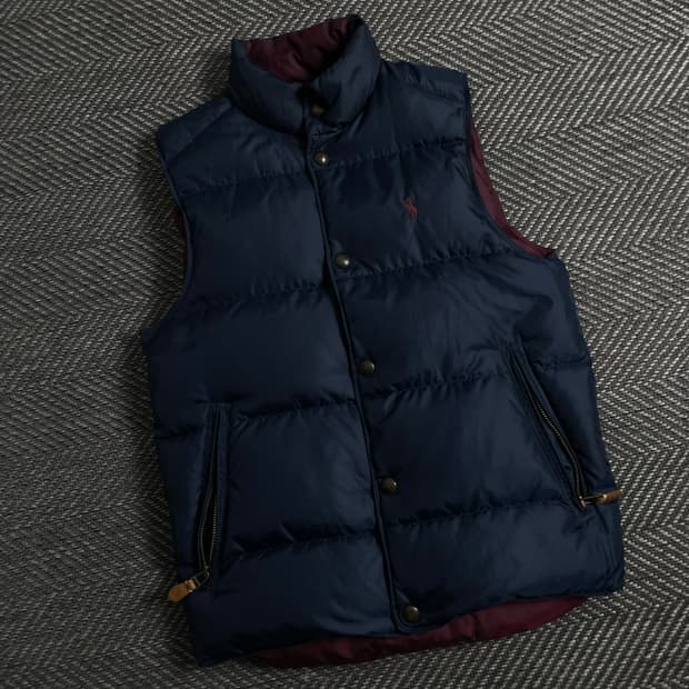 폴로 랄프로렌 포니 로고 양면 다운 베스트y 3761