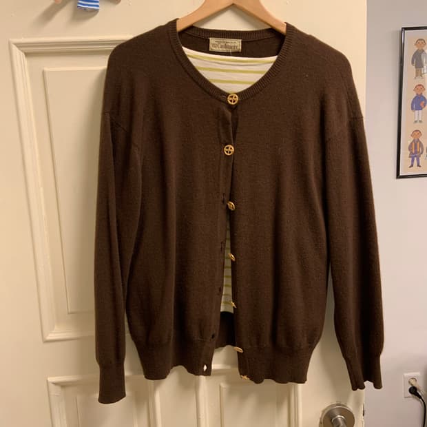 일본 빈티지 캐시미어 가디건