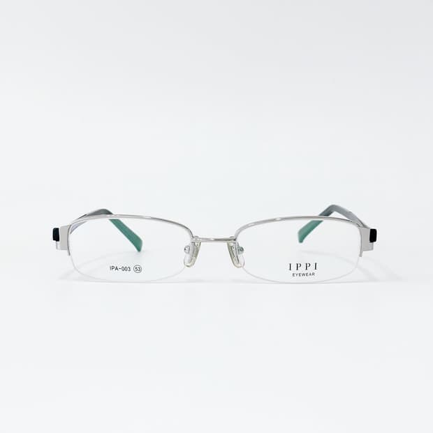 IPPI 실버 반무테 메탈 데드스탁 빈티지안경