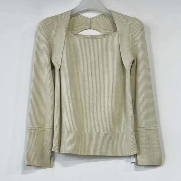 마인 볼레로 레이어드 니트