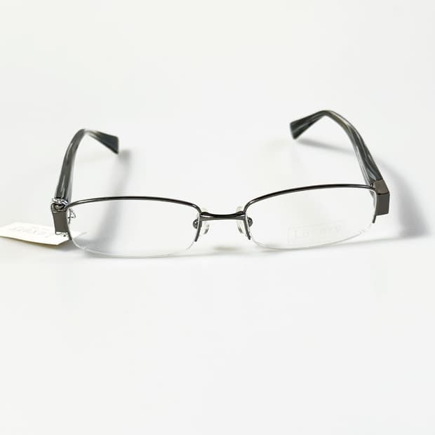 LUXURY OCCHIALI 반무테 스퀘어 메탈 빈티지 안경