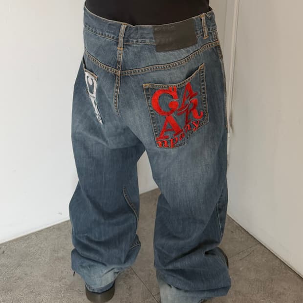 빈티지 로카웨어 힙합팬츠