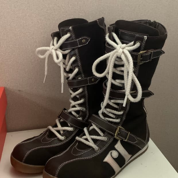 moromoro 스니커부츠 브라운